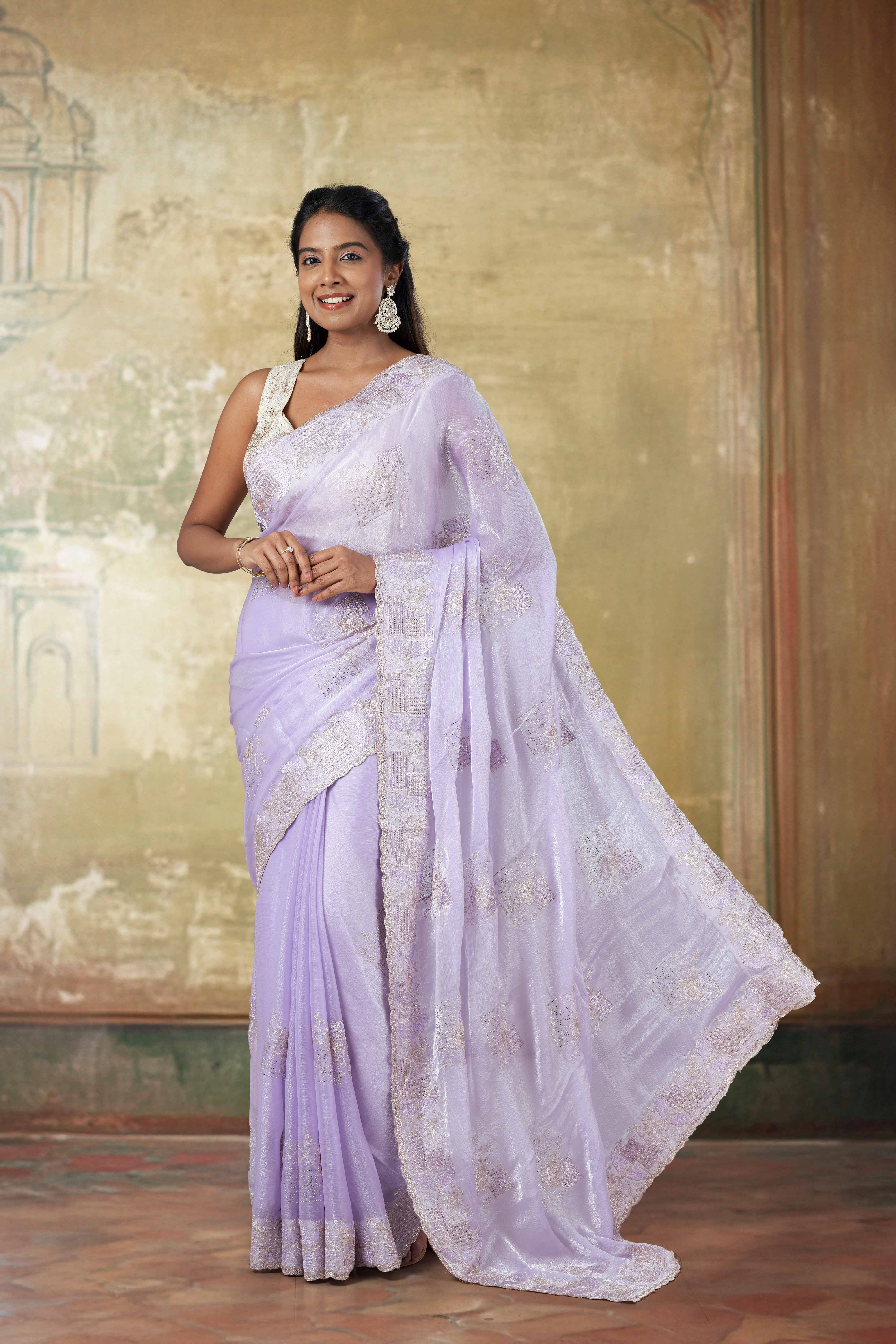Intricate stone embroidery