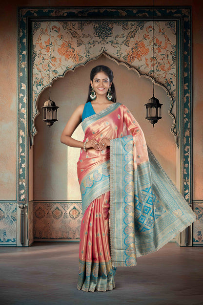 Intricate zari embroidery