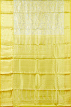 Ivory tissue silk saree with zari work
