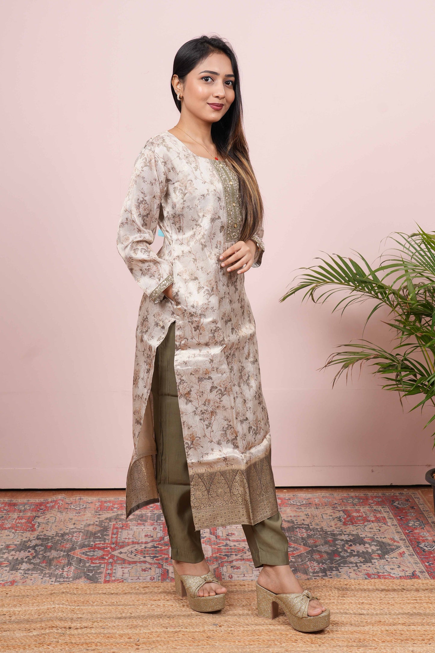 Jacquard designer ethnic wear