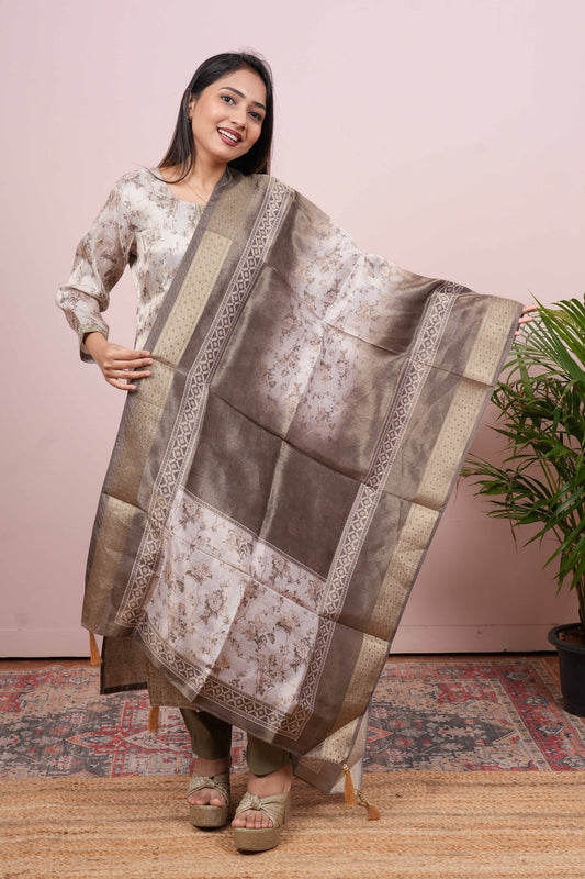 Jacquard fabric salwar suit set