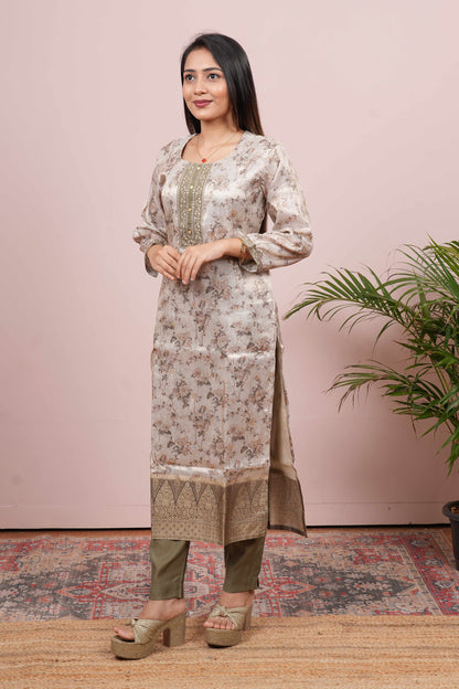 Jacquard festive traditional outfit