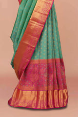 Jacquard woven silk saree