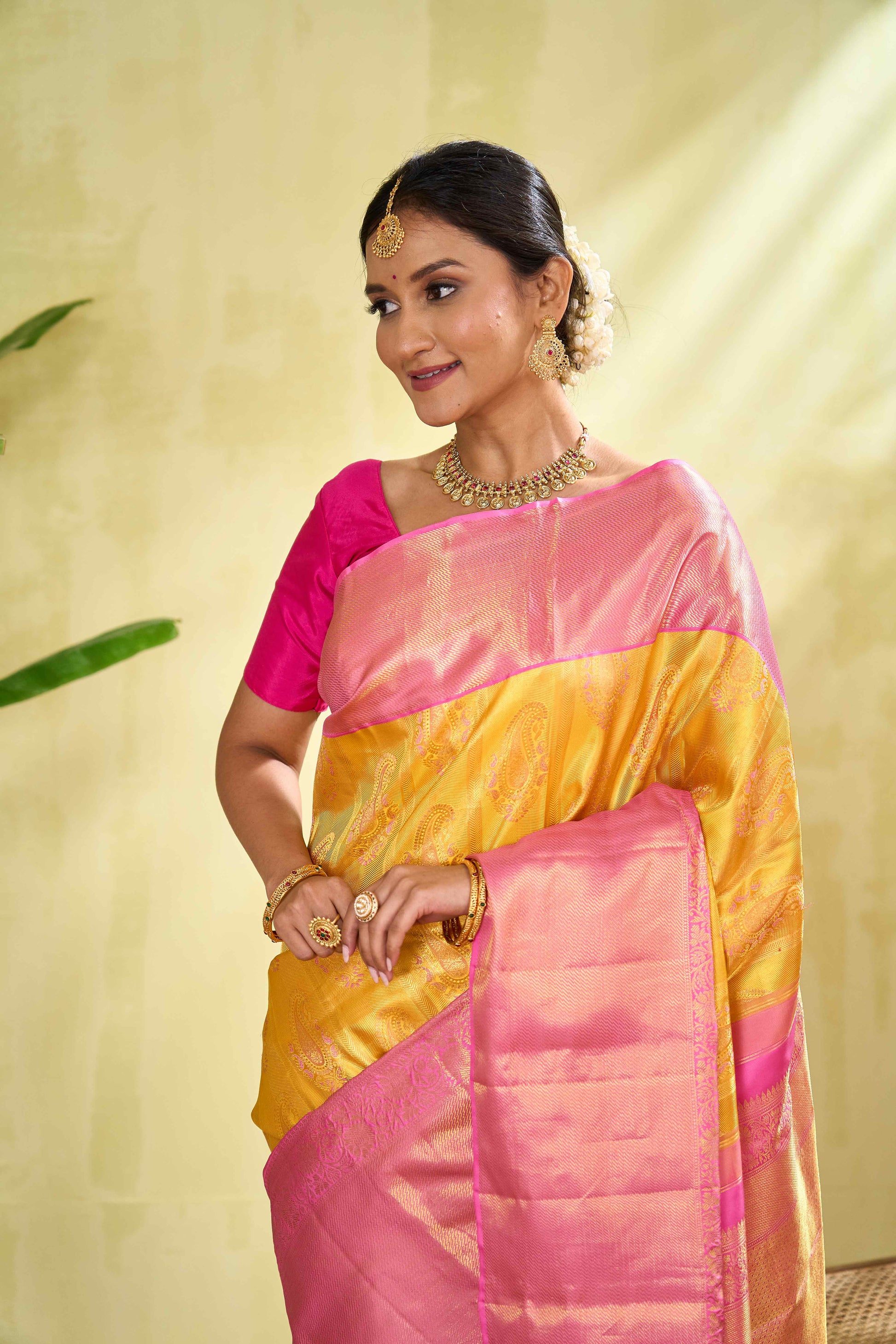 Jacquard zari silk saree