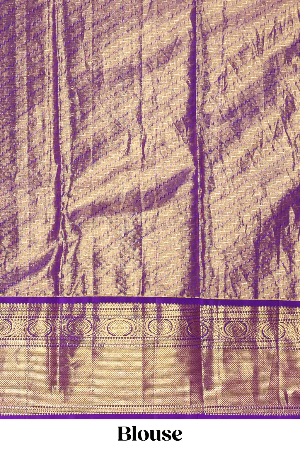 Parrot green paisley pattern Kanchipuram traditional silk saree with contrast zari border and zari pallu comes with blouse