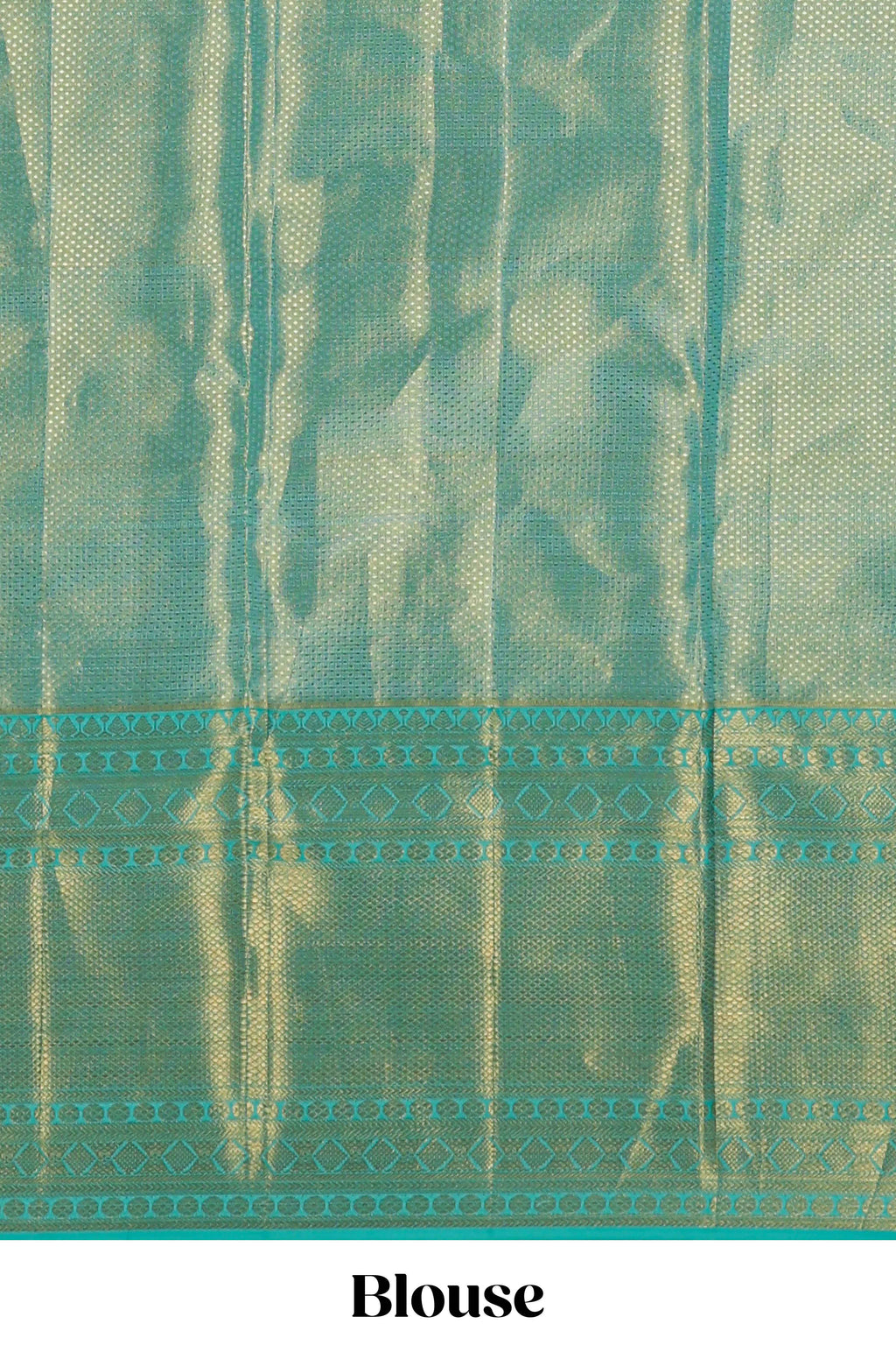Light sea green floral designed Kanchipuram tissue silk saree with self zari border and zari work pallu comes with matching blouse (Copy)