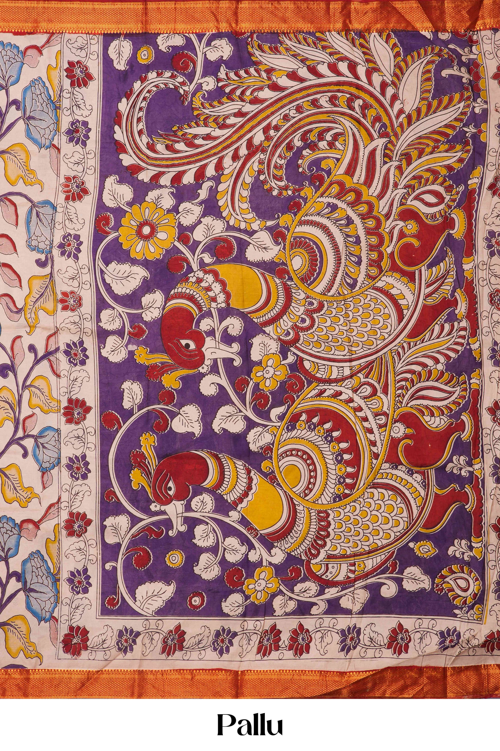  Kalamkari Multicolor saree