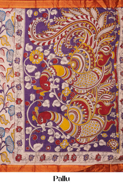  Kalamkari Multicolor saree