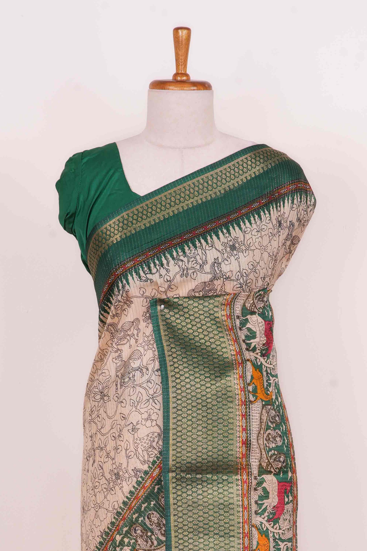 Kalamkari body saree