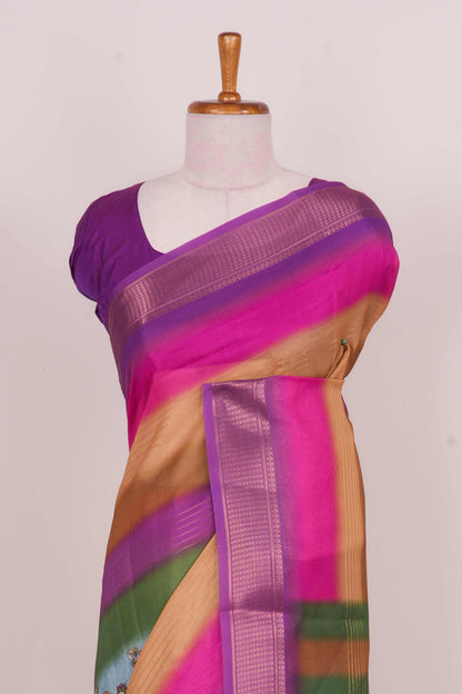 Kalamkari border saree