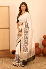 Kalamkari saree with paring blouse