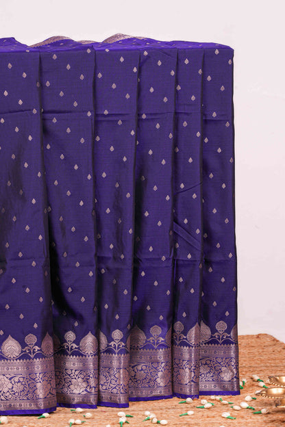 Kathan silk floral weave saree