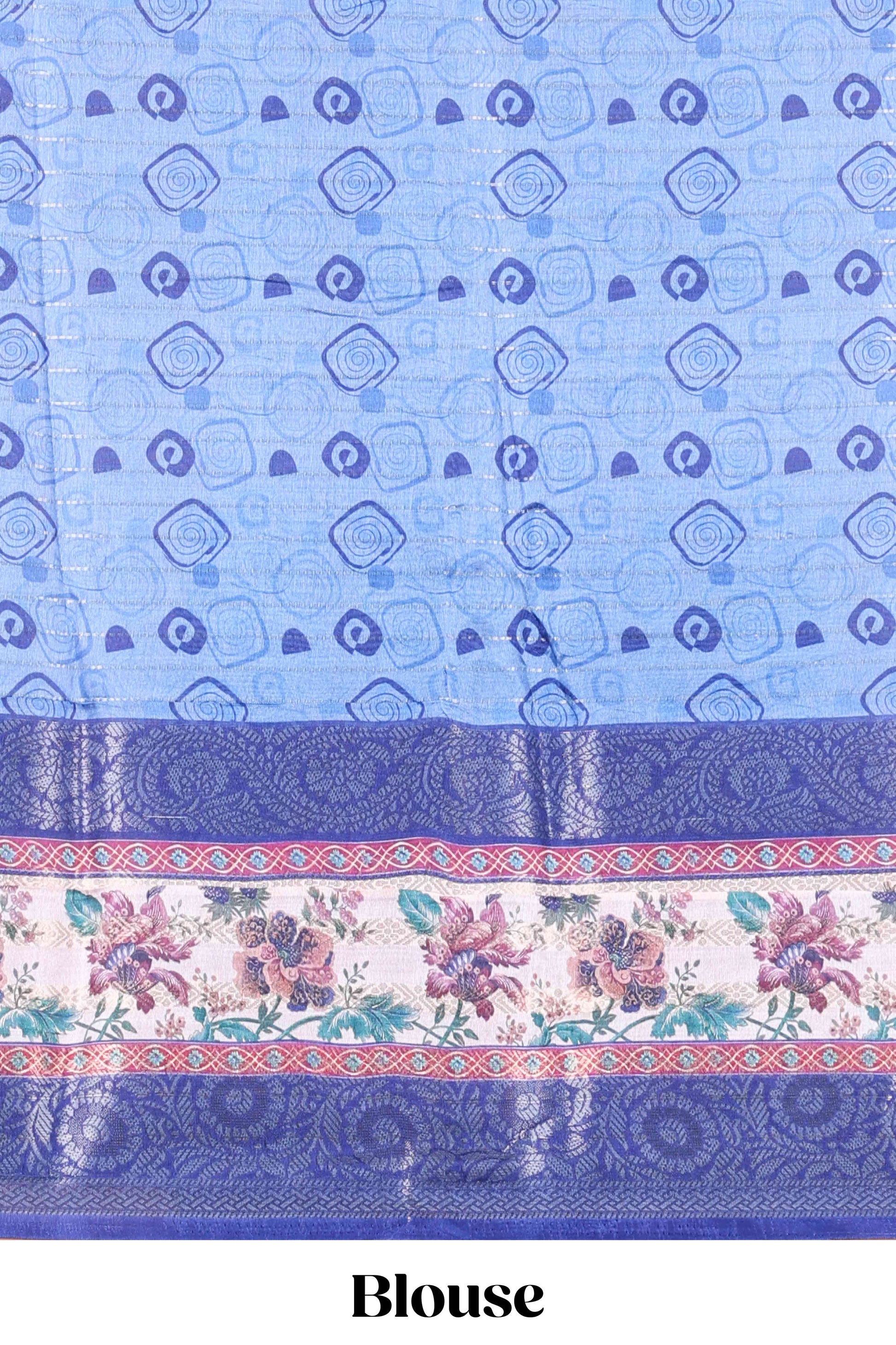 Lavender art silk modern saree
