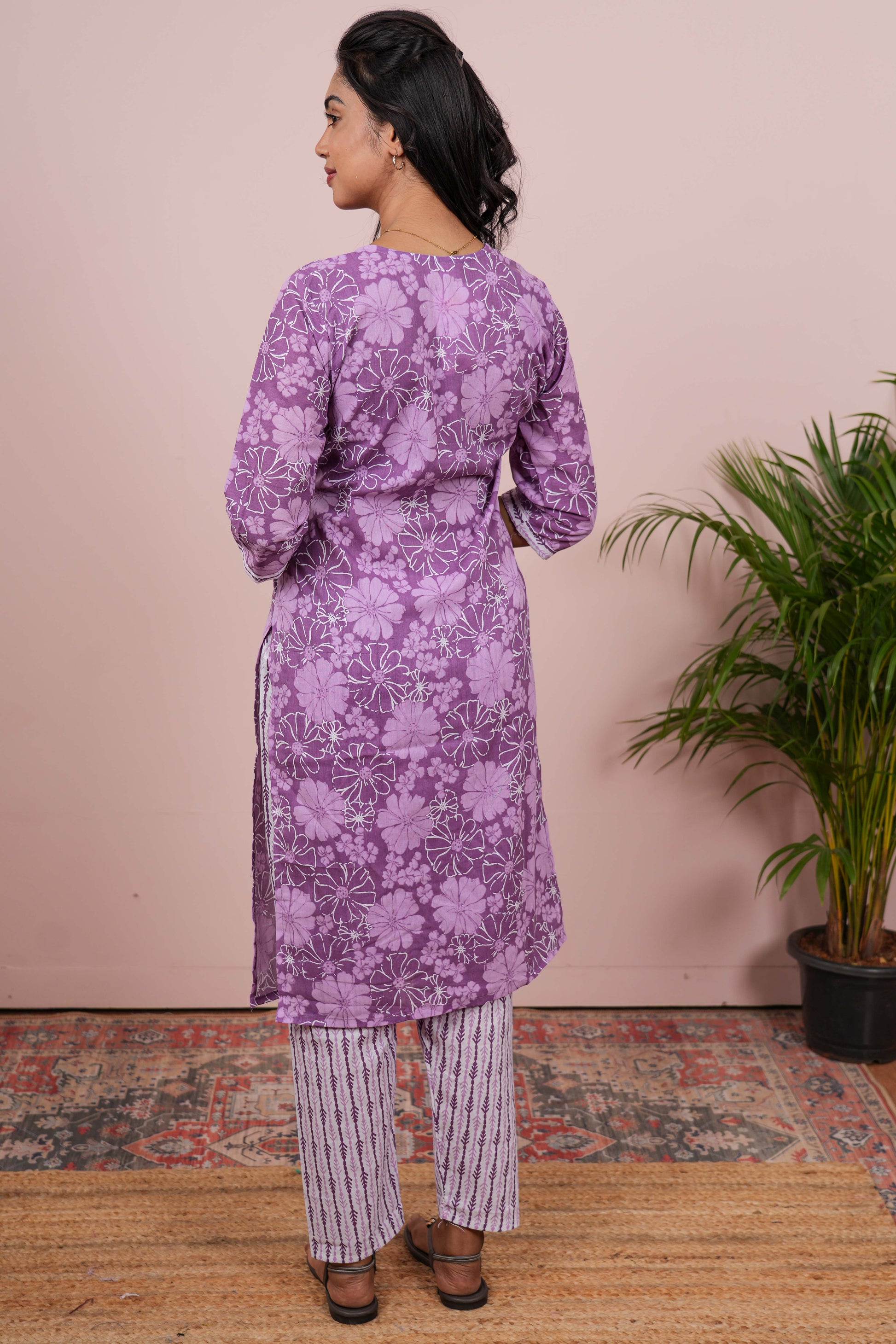 Lavender casual festive suit