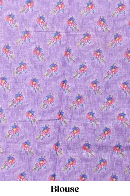 Lavender casual linen sarees