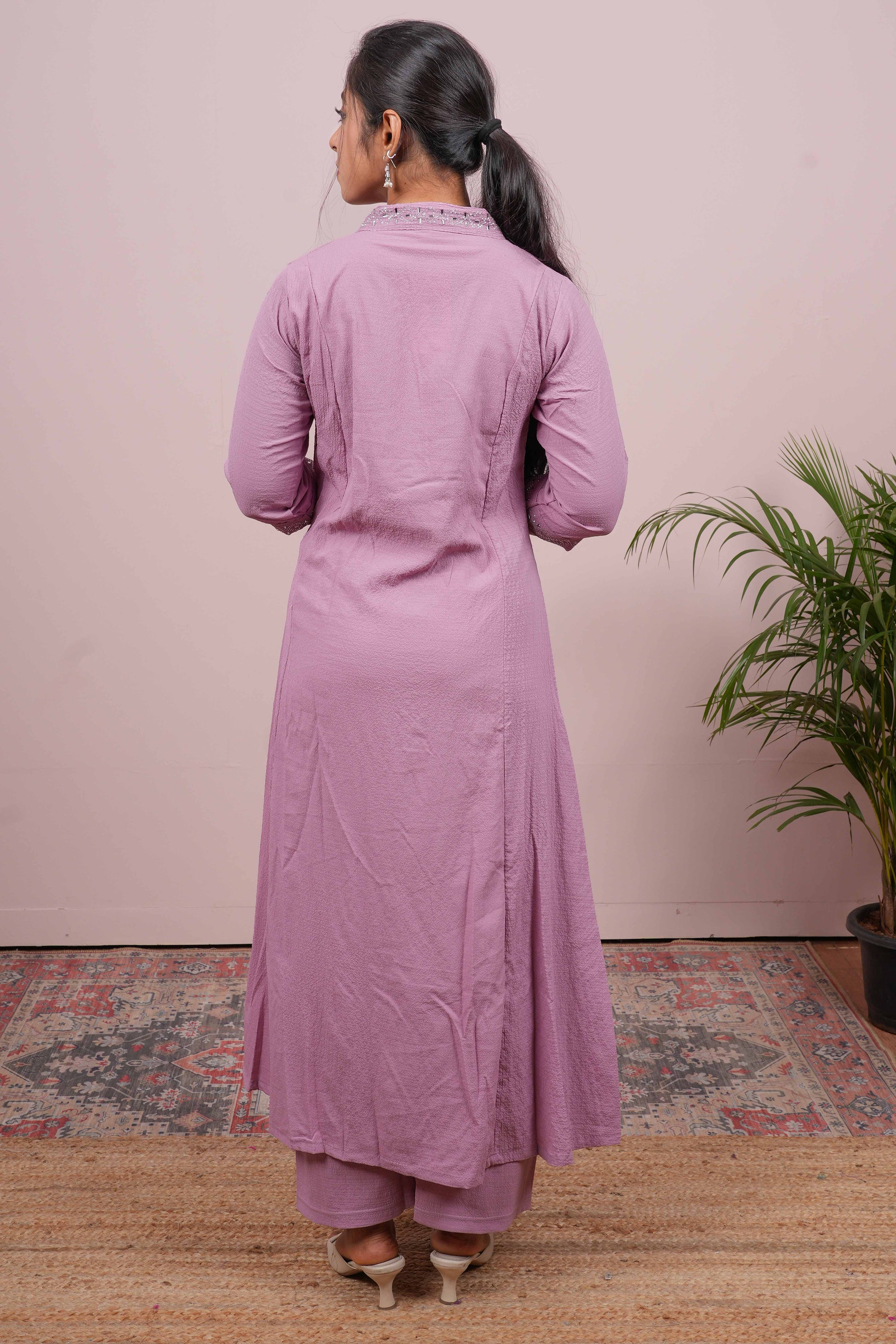 Lavender designer salwar set