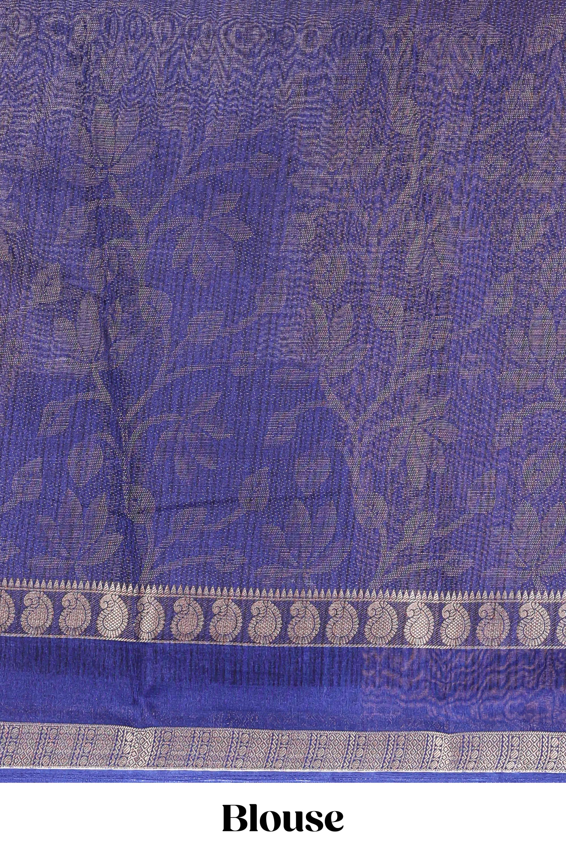 Lavender dola silk saree