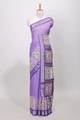 Lavender elegant floral saree
