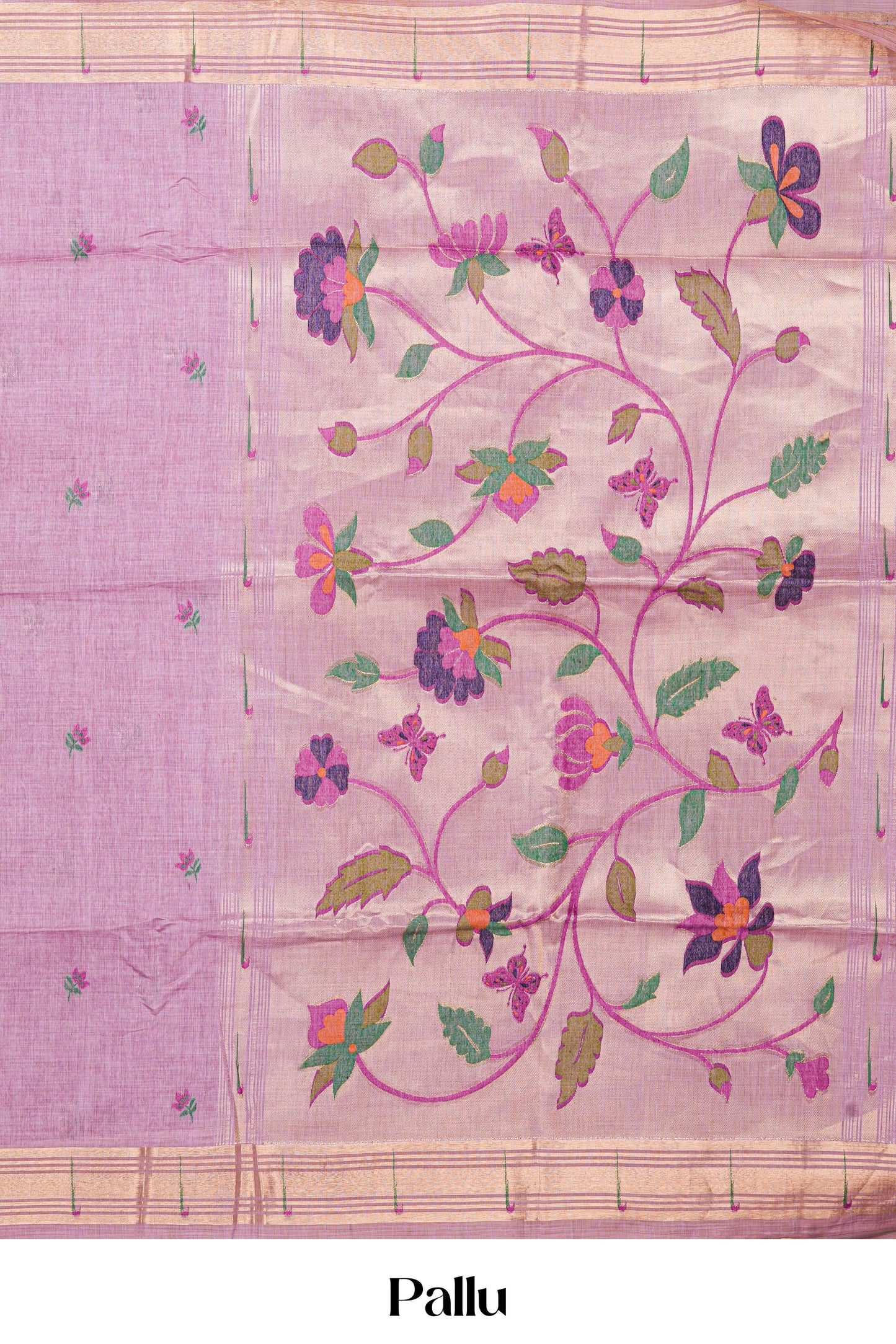 Lavender graceful motif saree