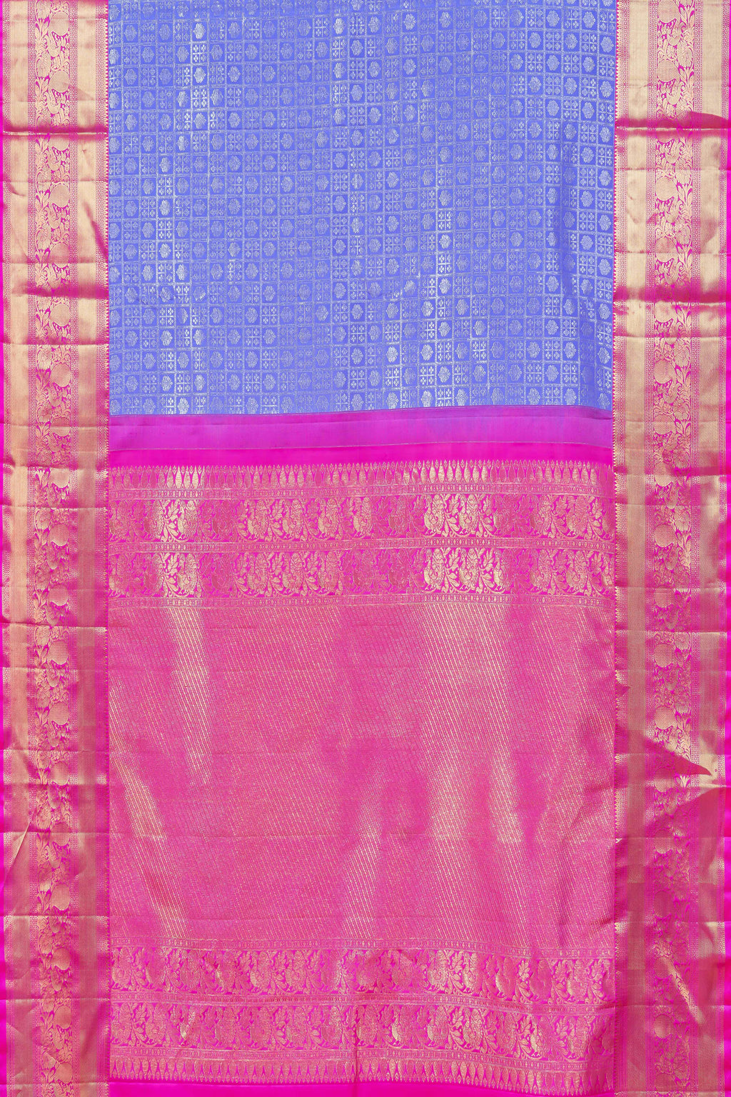 Lavender jacquard silk saree