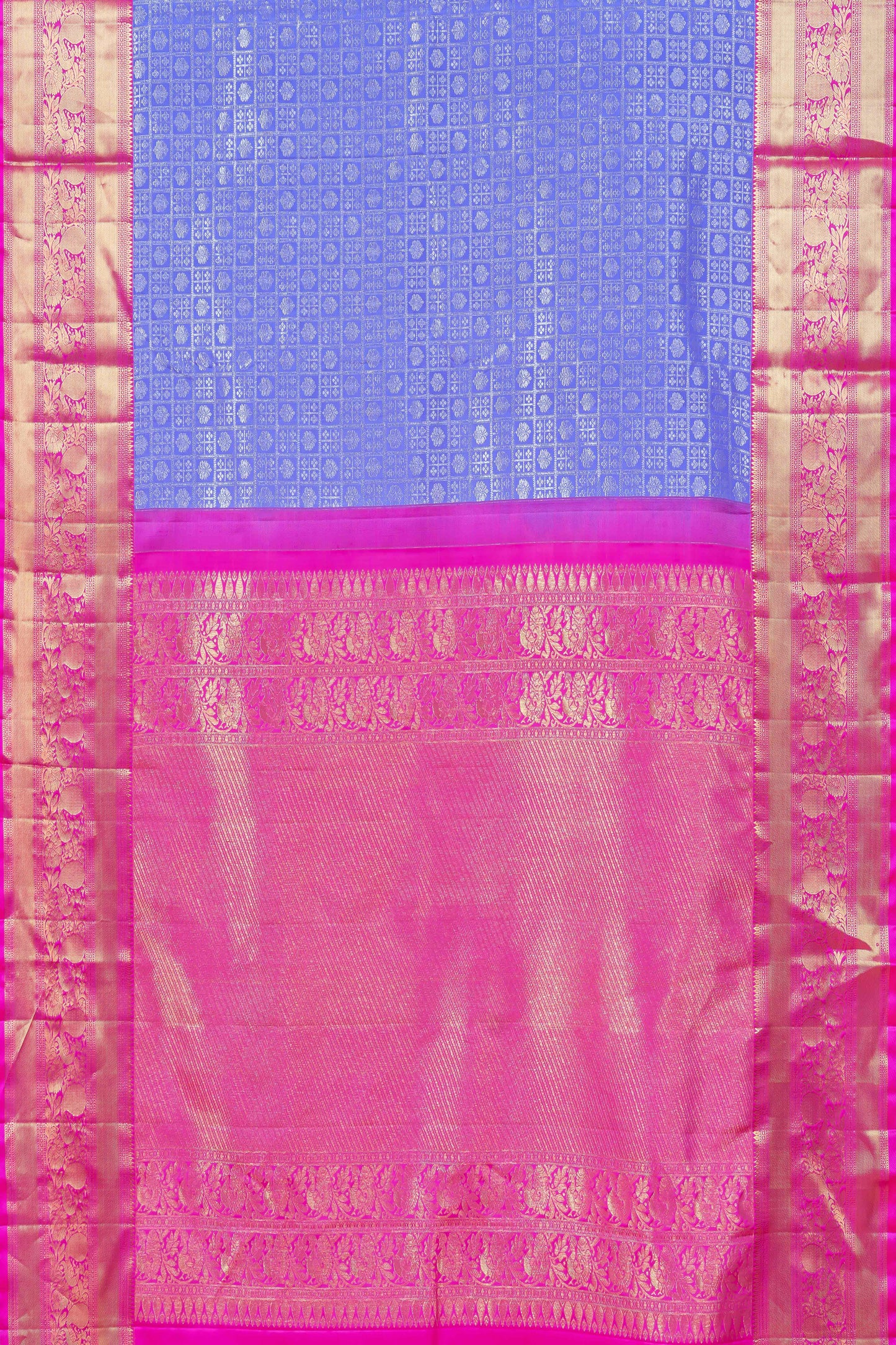 Lavender jacquard silk saree