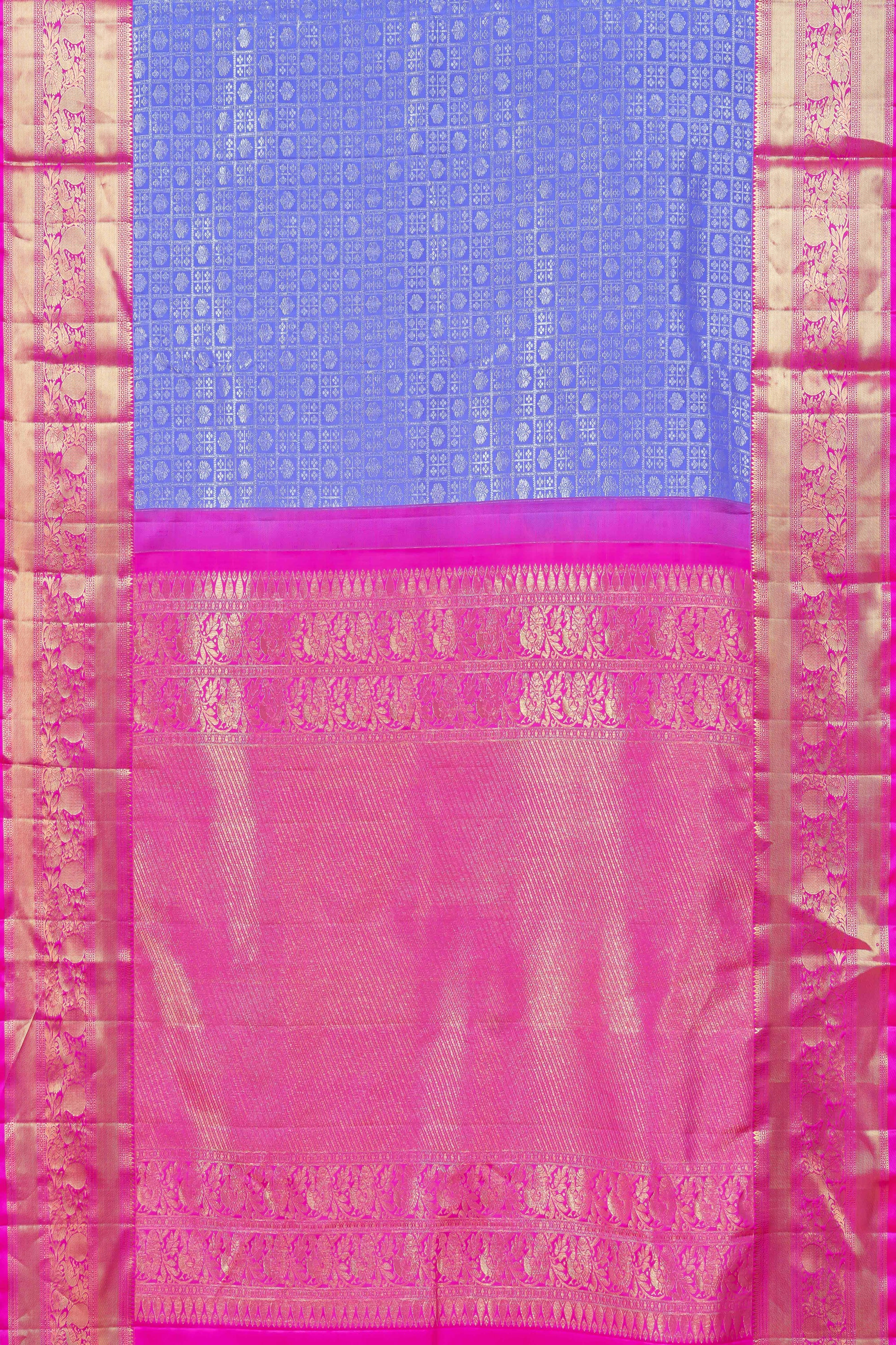 Lavender jacquard silk saree
