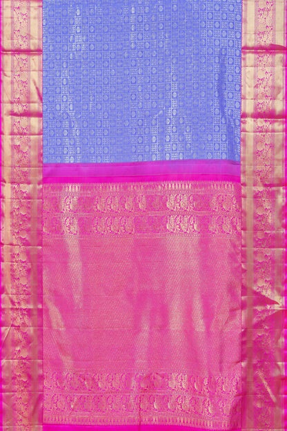 Lavender jacquard silk saree
