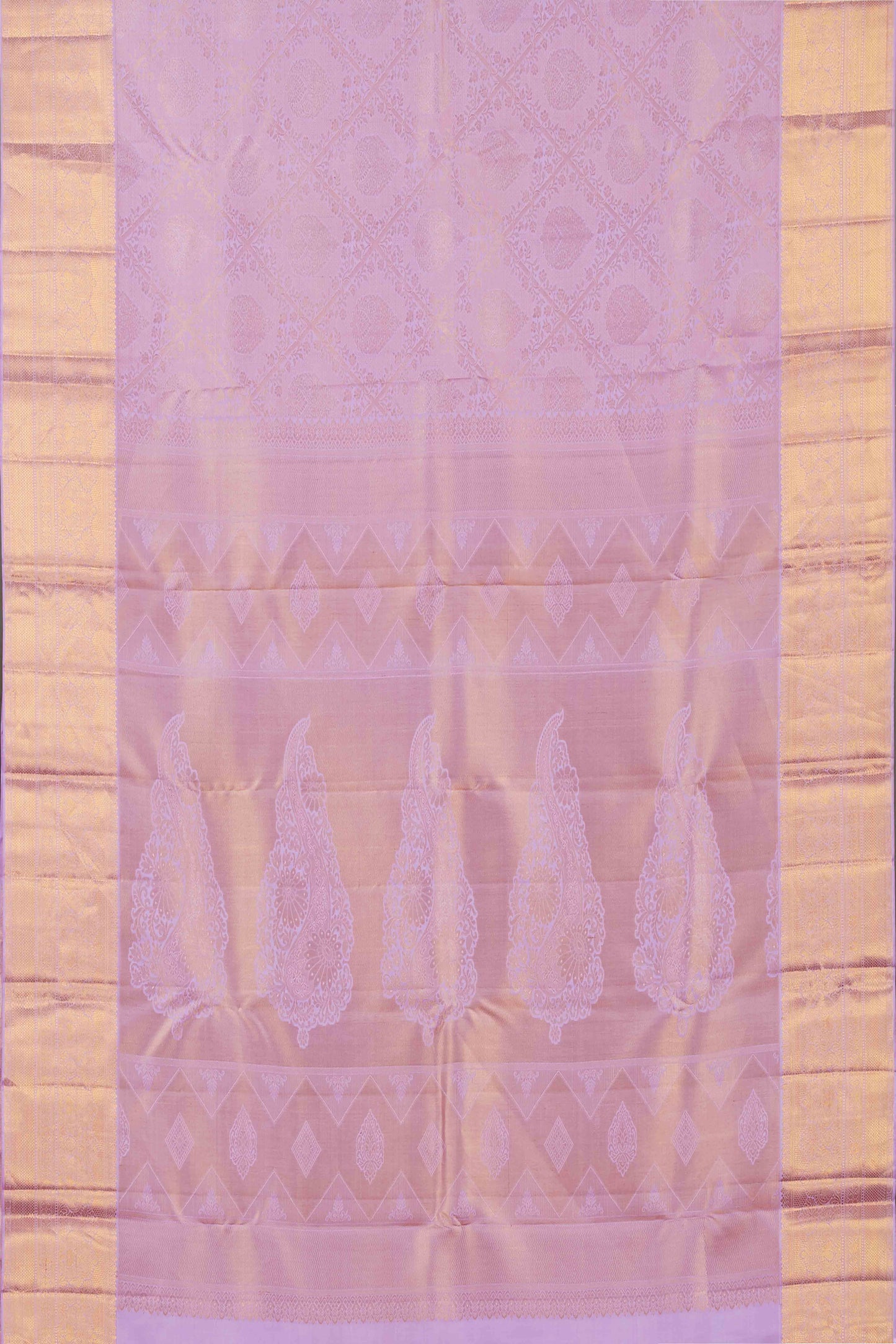 Lavender jacquard silk sarees
