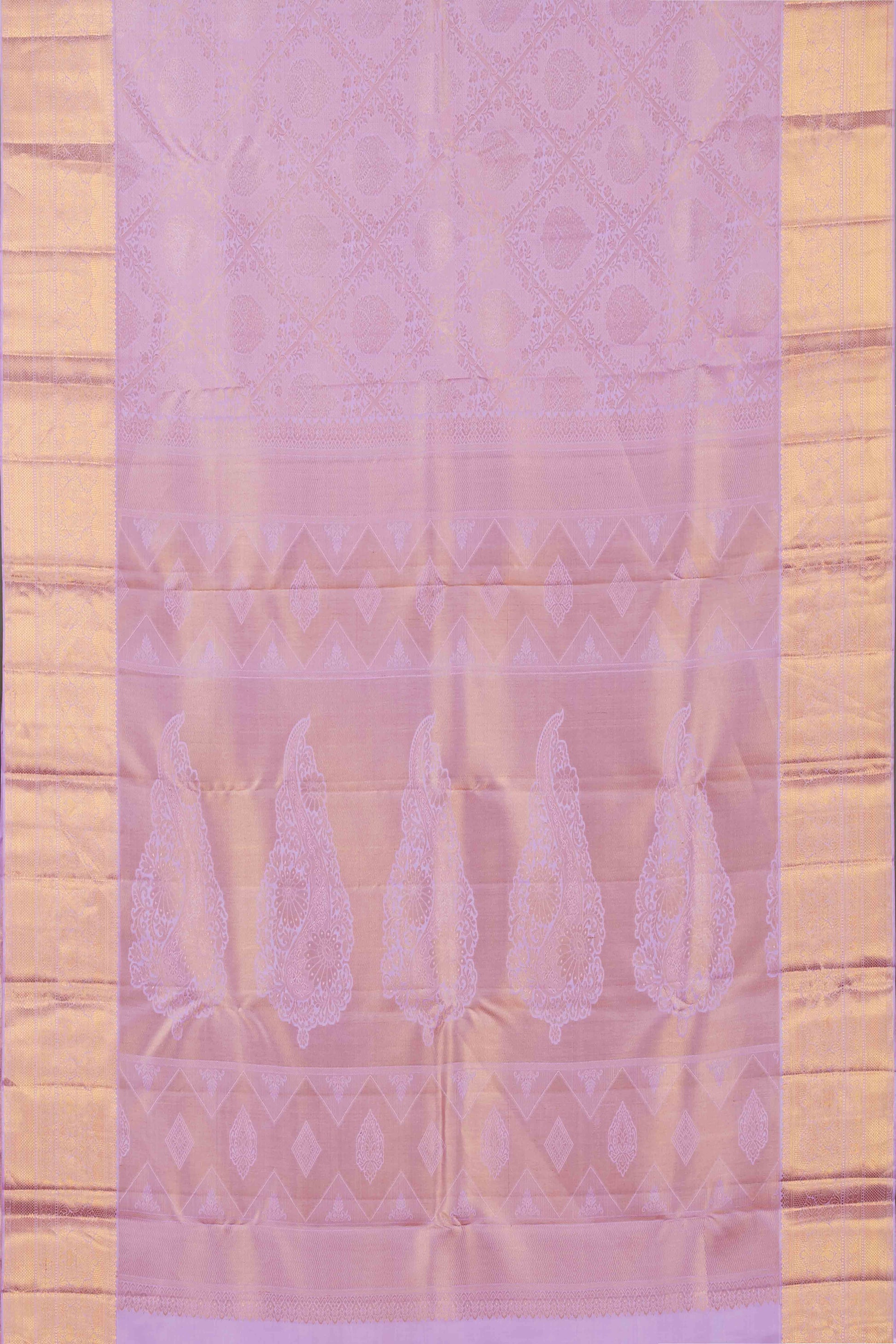 Lavender jacquard silk sarees
