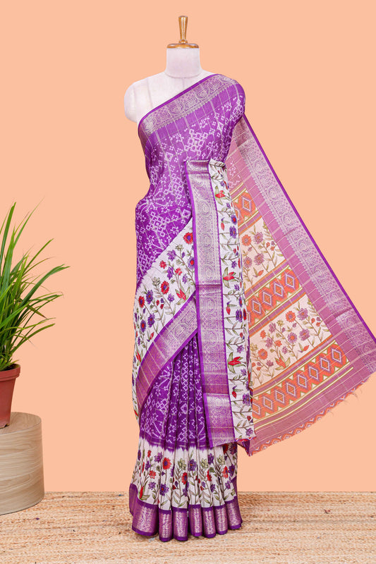 Lavender marsh georgette weave 