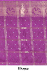 Lavender moss chiffon festive saree