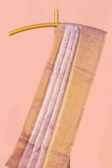 Lavender pattu silk saree