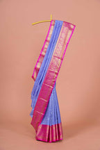 Lavender pattu silk sarees