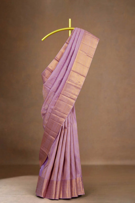Lavender pattu silks sarees