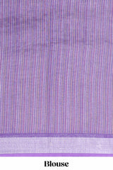 Lavender woven floral drape