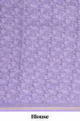 Lavender woven linen cotton drape