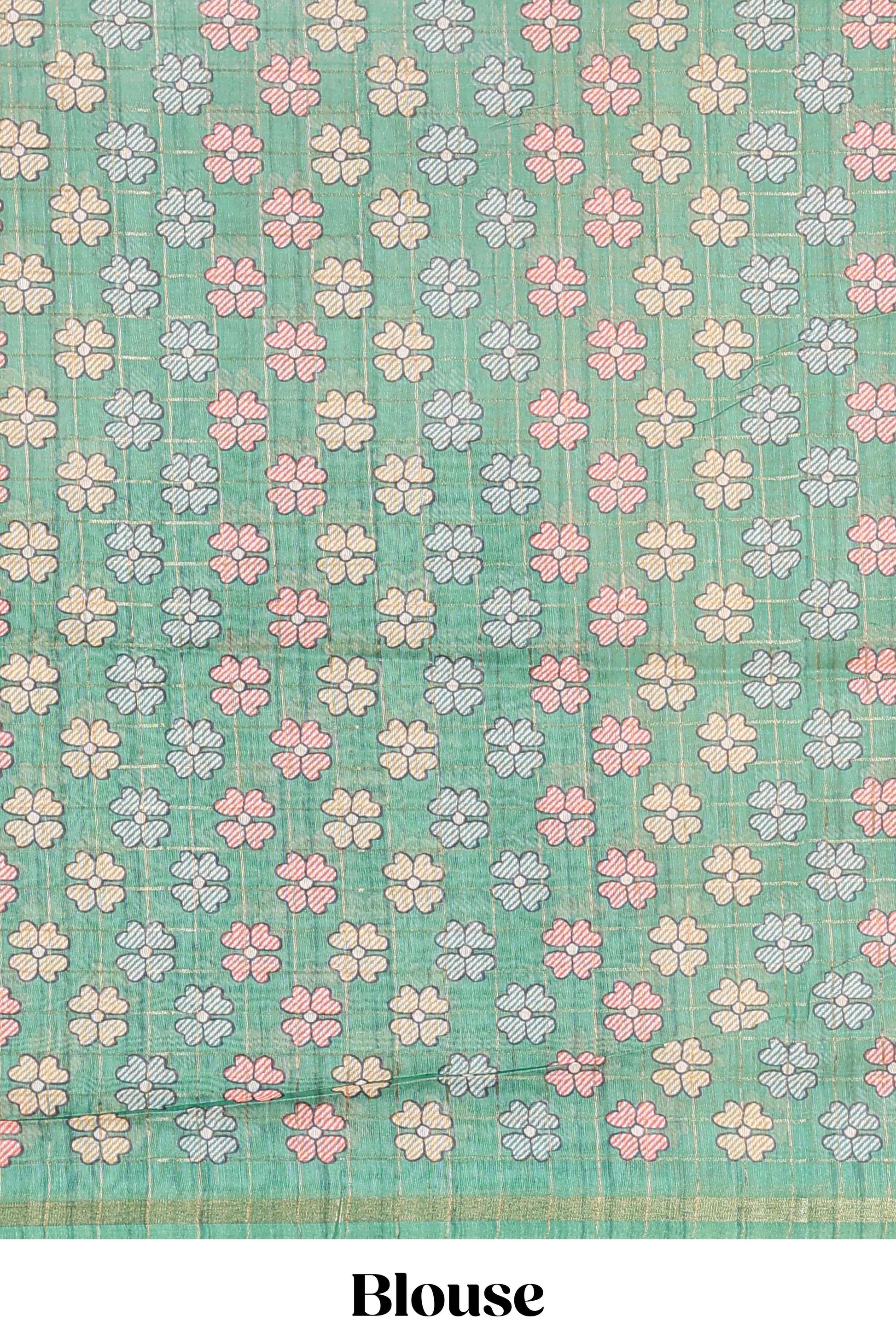 Leafy casual chanderi saree