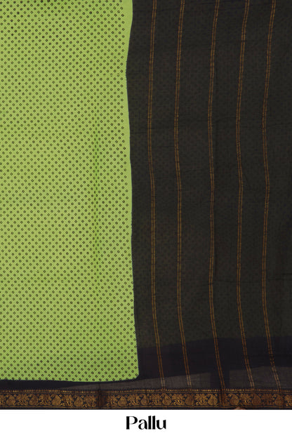 Light green sungudi cotton 