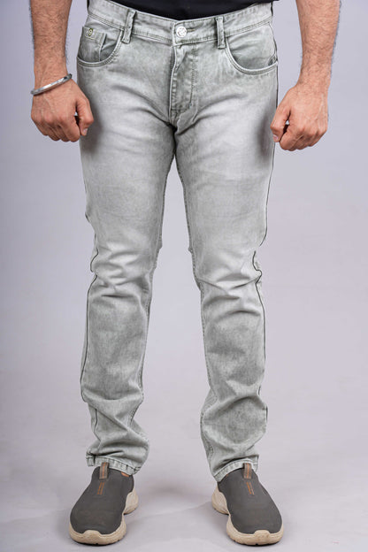 Light grey denim jeans