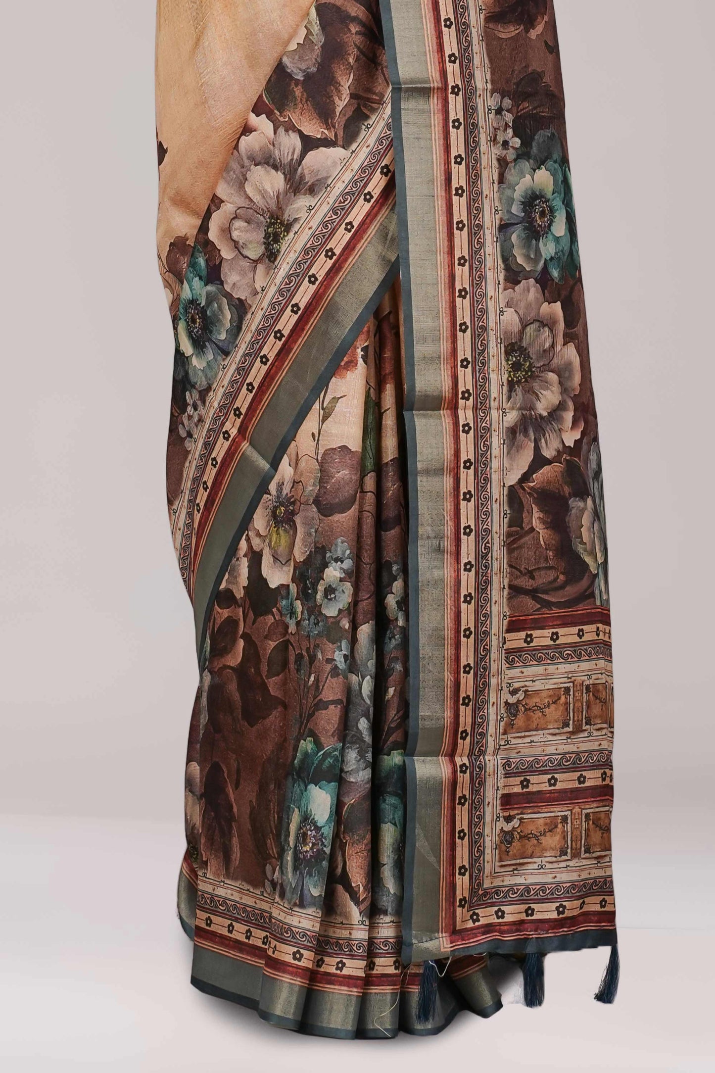 Lightweight festive floral drape