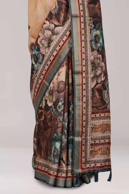 Lightweight festive floral drape