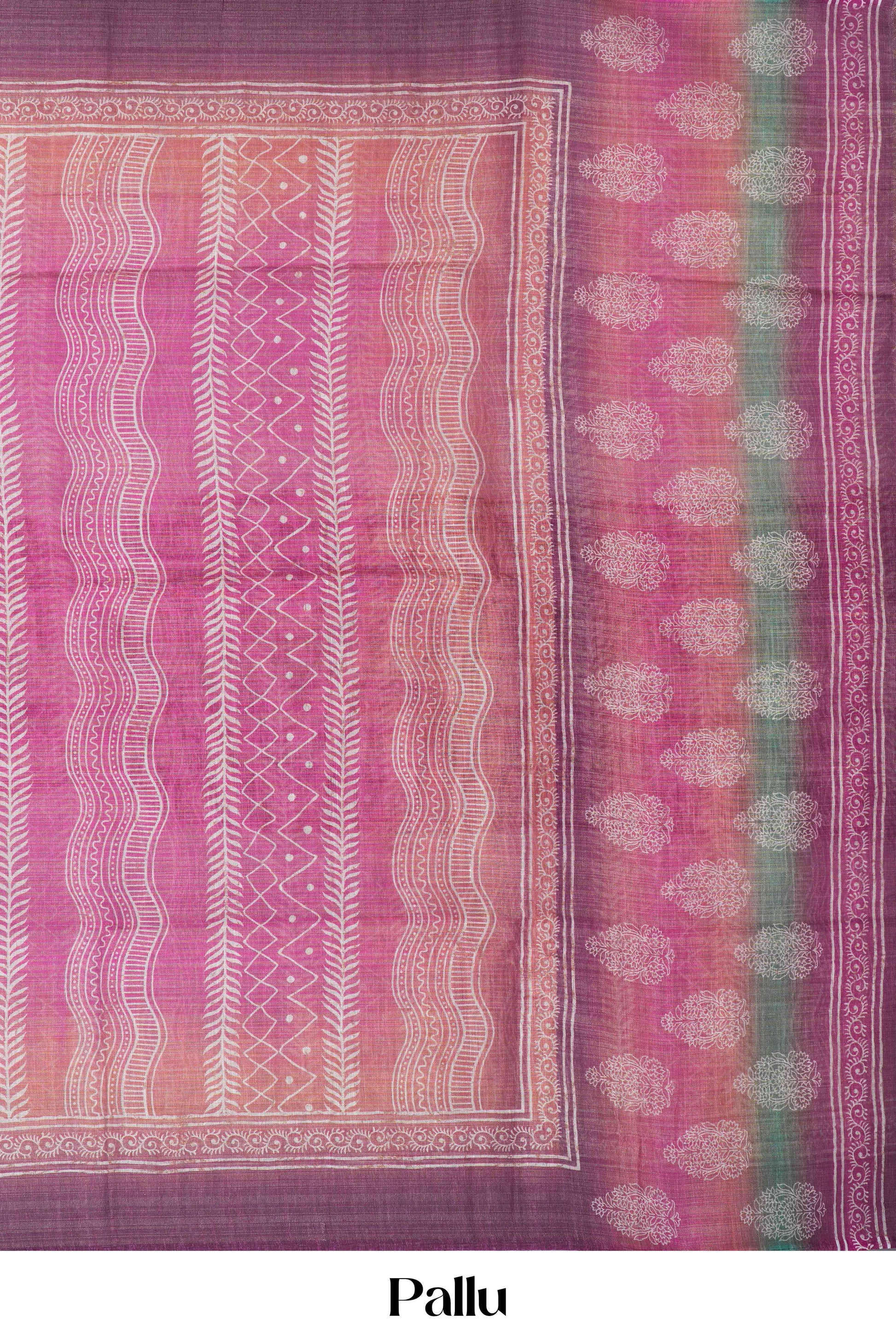 Linen festive wear saree
