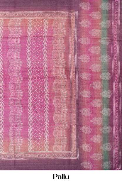 Linen festive wear saree