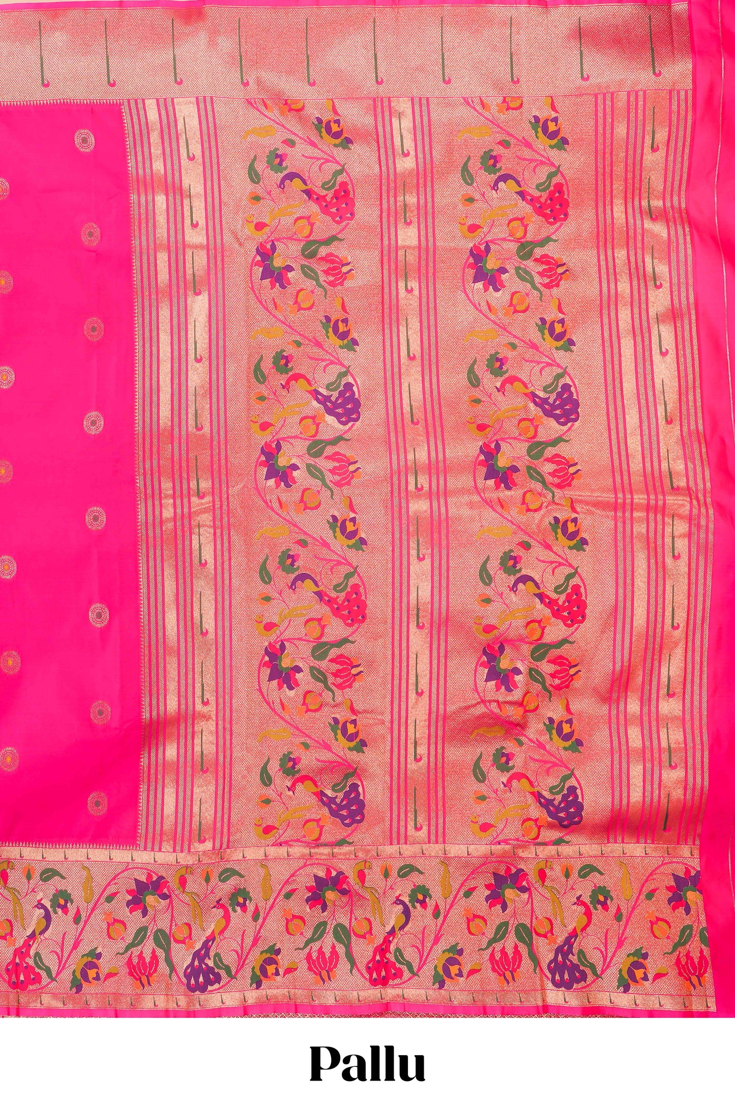 Lustrous woven saree texture