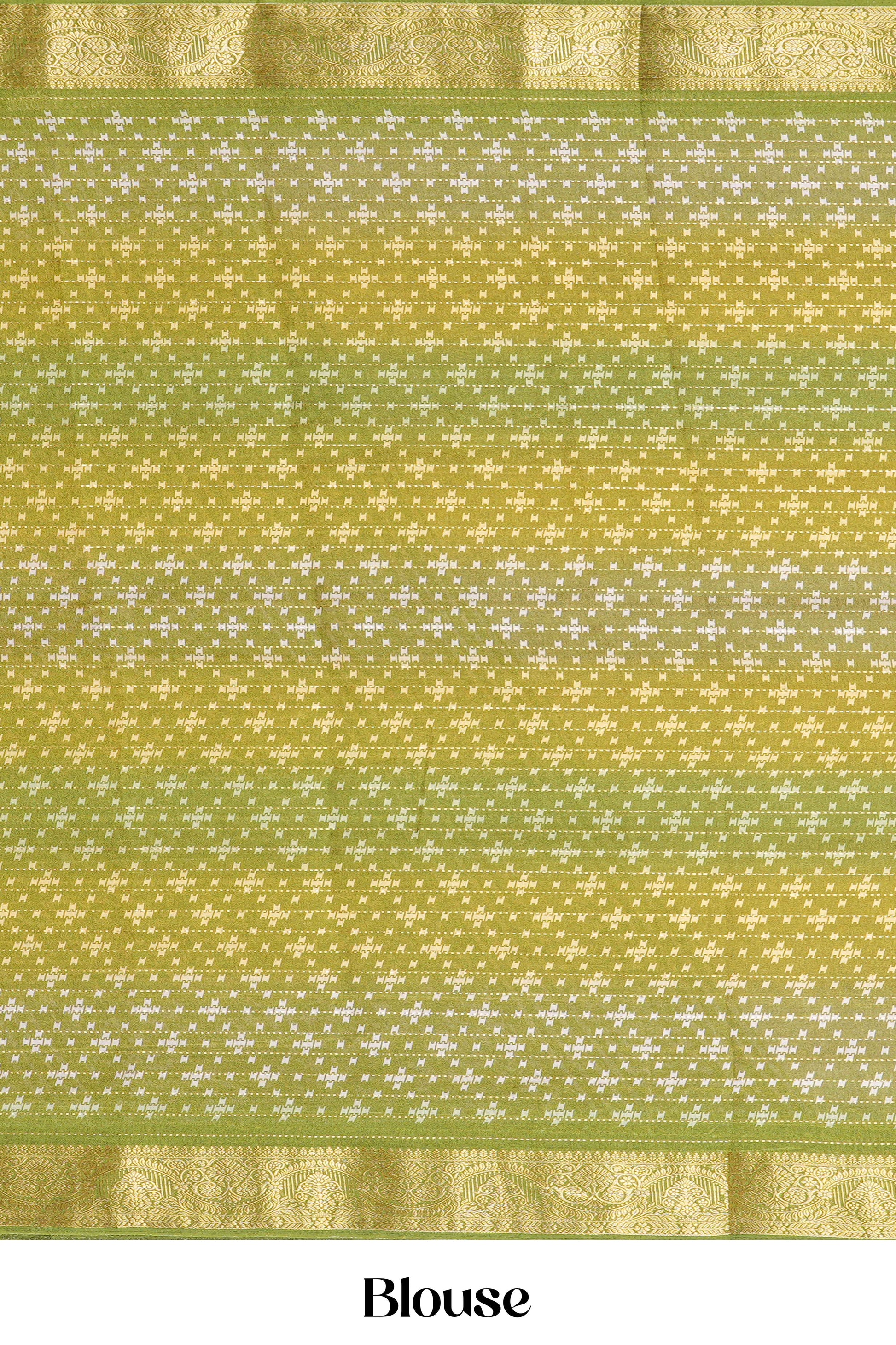 Luxury festive green drape