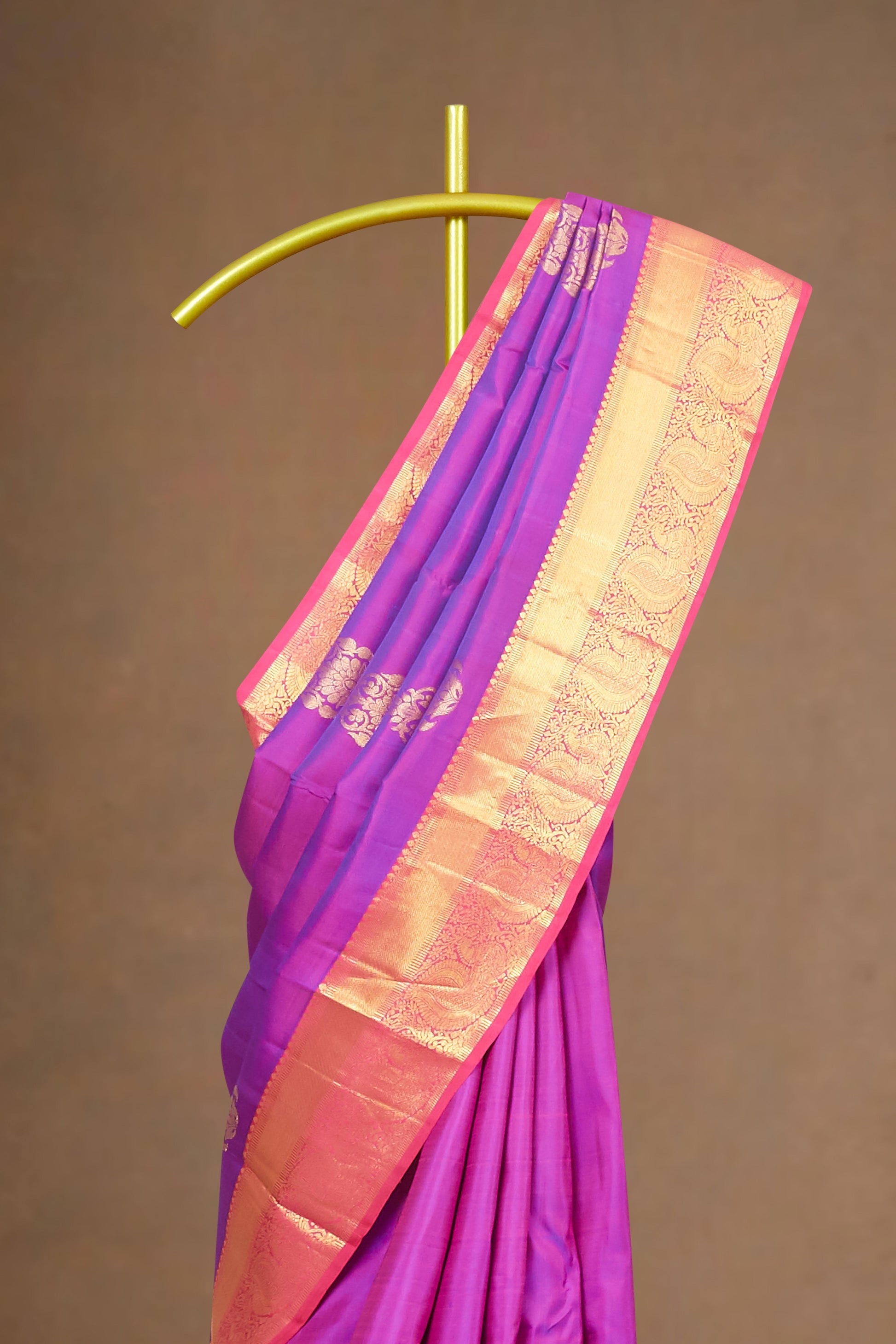 
Magenta Kanchipuram silk saree
