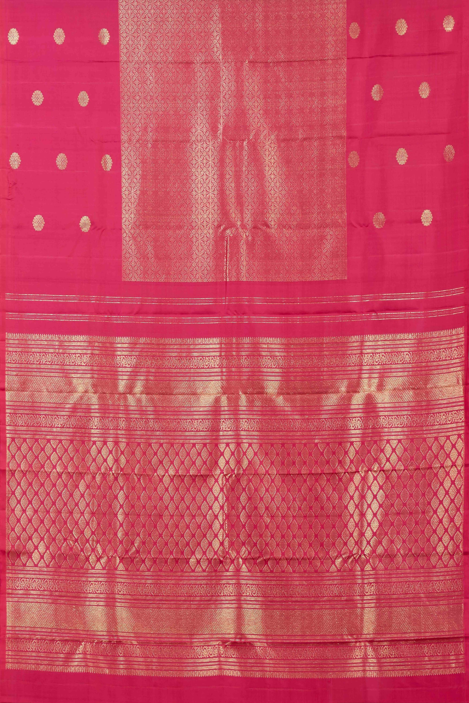 Magenta fancy border silk saree
