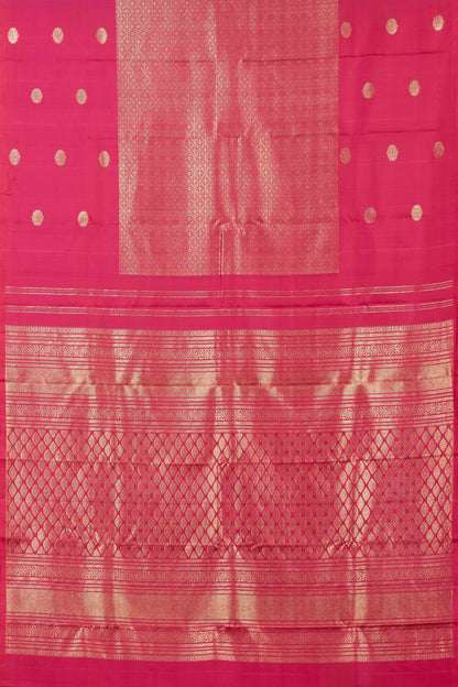 Magenta fancy border silk saree
