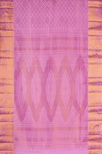 Magenta jacquard woven silk saree