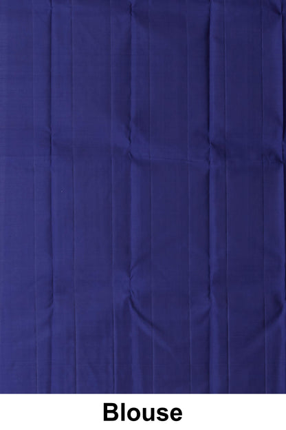 Magenta kanchipuram bridal silks sari